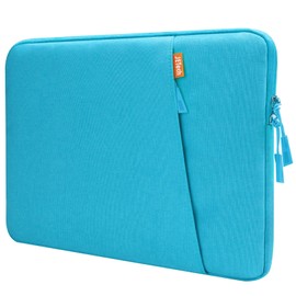 JETech Laptop Sleeve for 13.3-Inch MacBook Air/Pro, 14-Inch MacBook Pro 2021 M1, 13-13.6 Inch Notebook, Waterproof Shock Resistant Bag Case with Accessory Pocket (Blue)