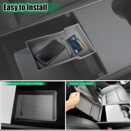 SZLYDZSW Armrest Console Organizer Tray for Model 3 Accessories 2023-2025 - Model 3 Armrest Hidden Storage Box Accessories