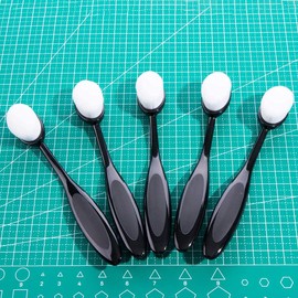 UNIMEIX 10 Pack Craft Ink Blending Brushes Set Tool Card Making Supplies Blender Brush for Card Making（Size 4, 0.82" Brush Head）