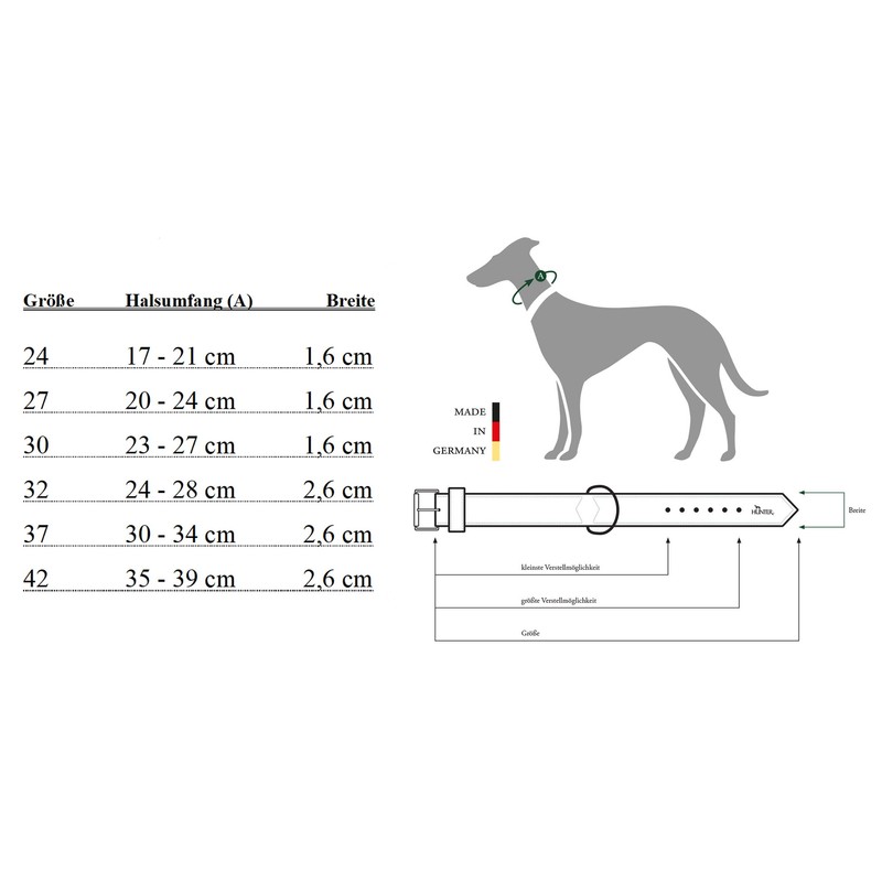 HUNTER Diamond Petit Nickel-Plated Collar, 30/23 x 27 cm, Small,