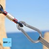 5 x Carabiner Hook Clip Heavy Duty Snap Hook Spring
