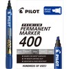 Pilot Marcador Permanente SCA400, punta de cincel, tinta azul, 12