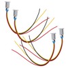4 Sets PreWired Round LEDs Waterproof 2Color Indicator Common Cathod