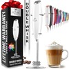 Zulay Kitchen Powerful Double Whisk Milk Frother Handheld - Foam