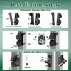 Gate Latch Key, Built in Stainless Steel Lock Tongue, Adjustable,