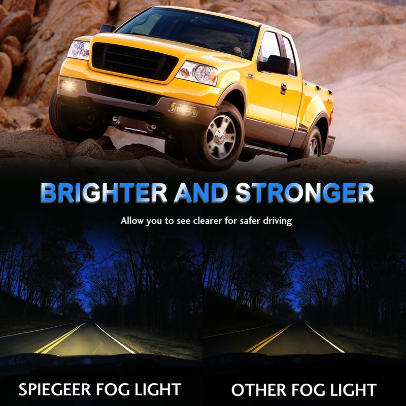 SPIEGEER Fog Lights Assembly for 2004 2005 2006 Ford F150