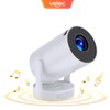 HY300 Pro HiFi White Multi-Function Projector with 180° Flexible Stand,