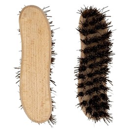 Pack of 2 Wooden Scrubbing Brush, Heavy Duty Large Hard Bristle Brush, Stiff Bassine Fills, Traditional Multi Purpose Scrubbing Brush, Ideal for Cleaning Hard Surfaces, Floors, Walls - Remove Any Dirt