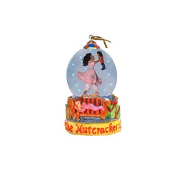 Nutcracker Ballet Gifts African American Christmas Snow Globe Featuring a Dark Skin Toned Clara & Her Doll in a Winter Wonderland (4.5 inches Tall)