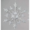 formano 608529 Winter Decorative Hanging Ice Crystal 30 cm Clear