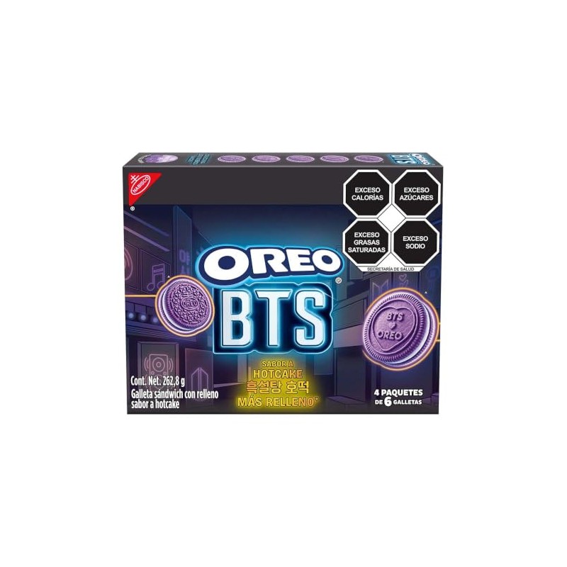 Galleta Oreo BTS sabor a Hotcake edición limitada 4 paquetes
