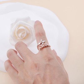 I Can Do All Things Ring for Women - 925 Sterling Silver Faith Infinity Cross Wrap Ring Hope Adjustable Ring Inspirational Jewelry Encouragement Gift Hypoallergenic