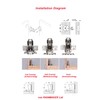HAFELE 165 Degree Hinges with Integrated Cushioning Kitchen Cabinet Cupboard