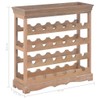 vidaXL Wine Cabinet Brown 27.6"x8.9"x27.8" MDF
