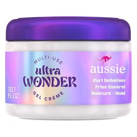 Aussie Ultra Wonder Gel Crme - Estilizador hidratante todo en 1, gel  crema, para todo tipo de cabello y rizos, 10.1 onzas                            