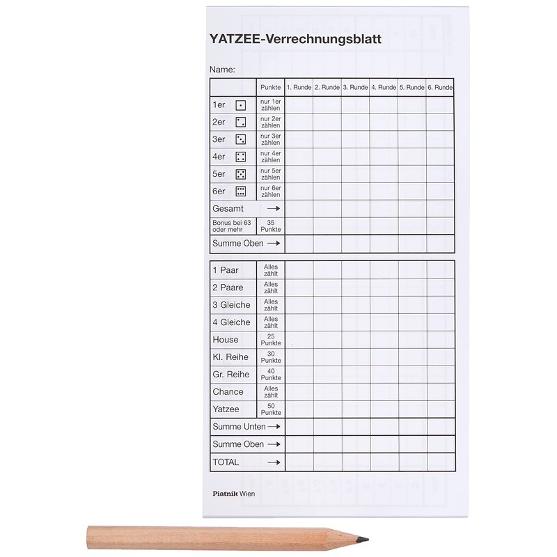 Piatnik 2966 - Würfeltablett Augenwürfel