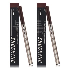 Tony Moly The Shocking Vegan Liner Super Fixing 02 Brown X2 / 토니모리 더 쇼킹 비건 라이너 수퍼픽싱 02브라운X2개