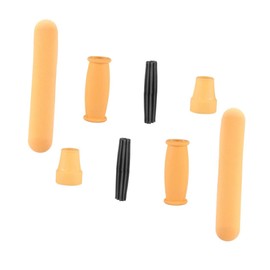 FRCOLOR Adjustable Walking Cane Accessory 1 Set of 8pcs Rubber Mop Handle for Crutch Non-slip Grip Soft Handle for Crutch Accessories