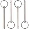 4 Pack Quick Release Pin, Diameter 1/4"(6.3mm), Overall Length 3.75"(95mm),