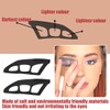 NHQZ Lidschatten Schablone, 5 Artikel Eyeshadow Applicator Tool, Wiederverwendbar Eyeshadow