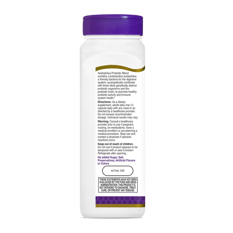 21st Century Acidophilus Probiotic Blend Capsules, 150 Count
