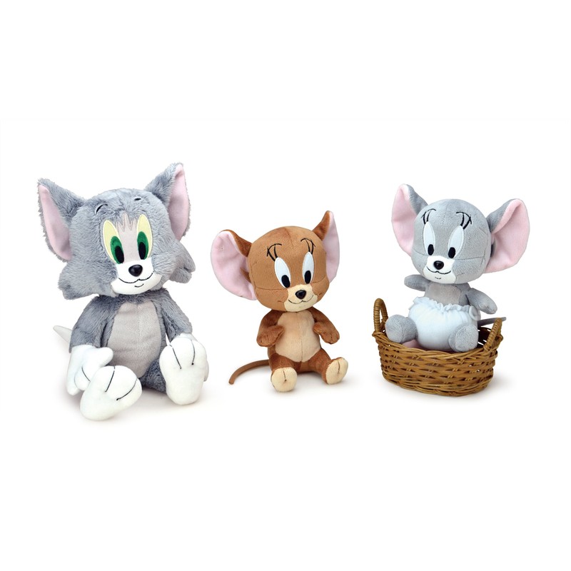 Sekiguchi Tom and Jerry Plush Toy, Small, Height Approx. 6.7