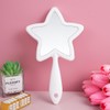 mollensiuer 1Pc Star-Shaped Handheld Mirrors Plastic Travel Makeup Handheld Cosmetic