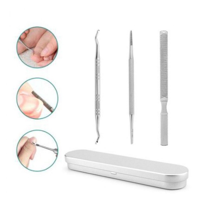핑쇼99 3-Piece Nail Care Set: 2 Types of Nail Curettes