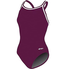 Dolfin Chloroban Team Solid Suit Womens Maroon Size 38