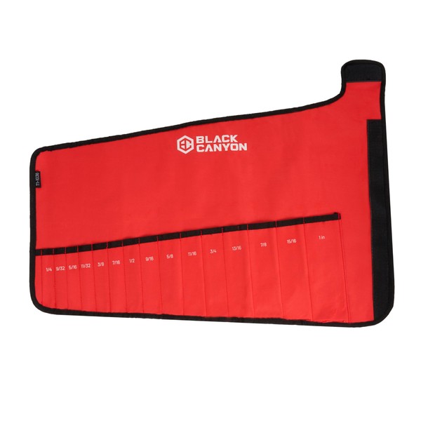 BLACK CANYON Wrench Pouch, Wrench Pouch Roll Up, 15 Pockets,