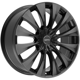 Motiv 436B 17x7.5 5x108/5x4.5" +42mm Gloss Black Wheel Rim 17" Inch