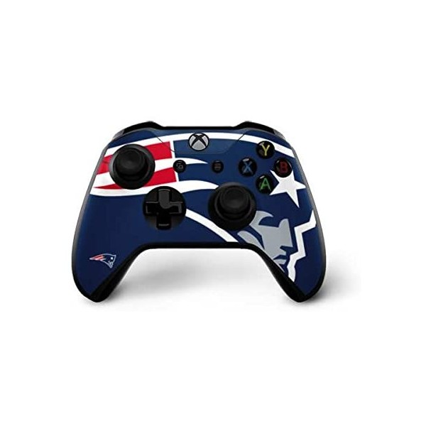 Skinit Decal Gaming Skin Compatible with Xbox One X Controller - Officially Licensed NFL New England Patriots Large Logo Design