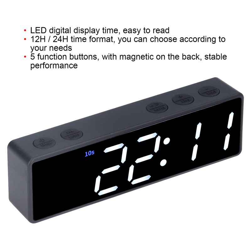 Training Timer LED Digital Timer Multifunctional Electronic Desktop Clock for