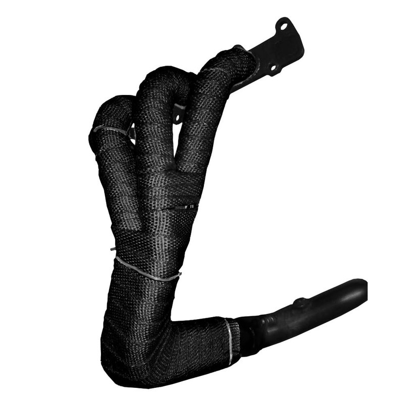 BITS4REASONS - Black Coloured Woven Exhaust Heat Wrap 5m Roll,