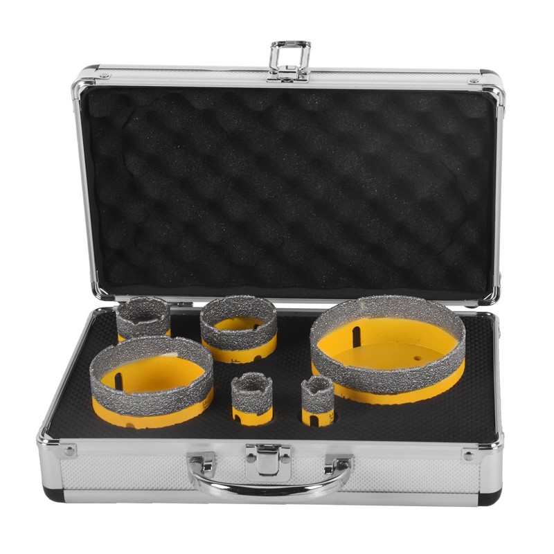 LFGUD Diamond Hole Saw Kit, 6-Piece Diamond Core Drill Bits