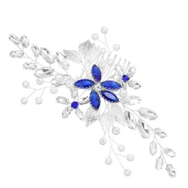 LALAFINA Unique Bridal Hair Comb Pearl and Rhinestone Headdress Perfect for Wedding Engagement Anniversary