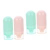 Housoutil 4pcs Portable Lotion Containers Travel Bottle for Skin Care