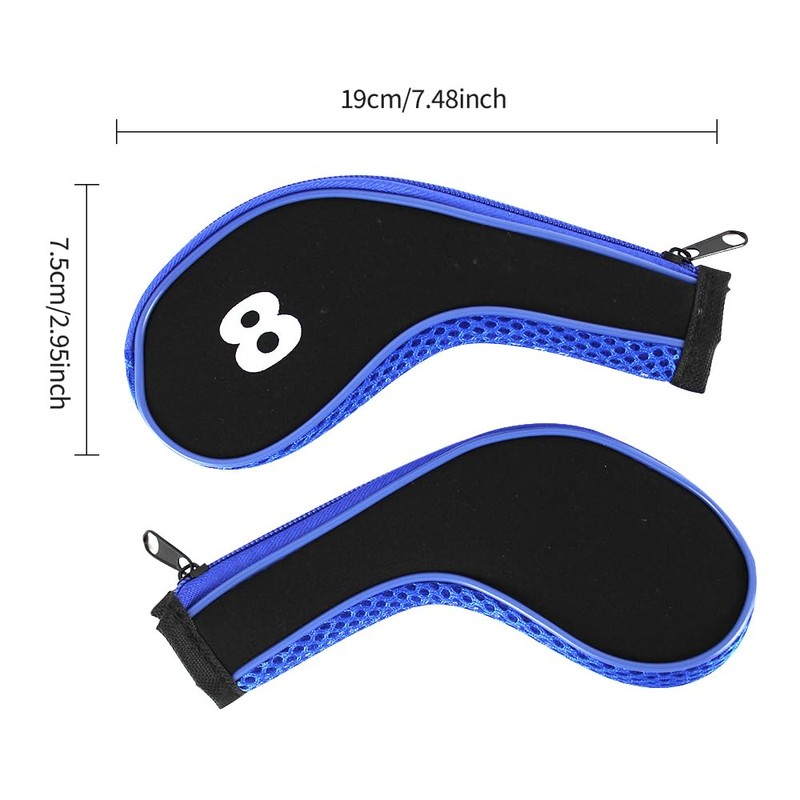 Scott Edward 12pcs Number Print Golf Club Irons Covers Neoprene