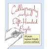 Calligraphy just for Left-Handed people: 150 Blank slanted grid Calligraphy paper notebook for lefties
