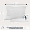 Dreamzie Pillowcase, 40 x 80 cm, White, Set of 2,