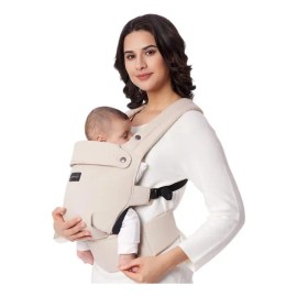 Momcozy Cangurera Ergonómica Para Bebé Mochila Portabebé Bc001 Color Blanco
