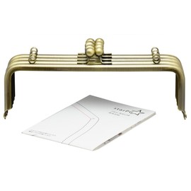 starPG 9.1 inch (23 cm) Square Shape Screw in Tip with Pattern Handmade Parts, Antique Gold, Set of 4