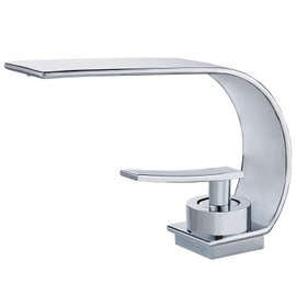 becola Chrome Bathroom Sink Faucet, Low Arc Modern Bathroom Faucet, Brass Single Hole Vanity Sink Faucet, Touch On Single Handle Basin Faucet Tap with 3/8” Hot and Cold Water Supply - Chrome