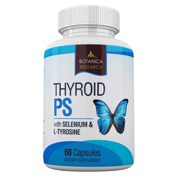 Botanica Research Thyroid Support Supplement Formula To Increase Energy -