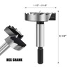 NIBBLAX 2 Inch Forstner Drill Bit for Woodworking, 2" Forstner