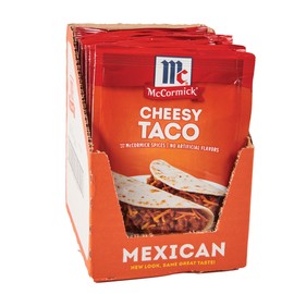McCormick Cheesy Taco Seasoning Mix, 1.12 oz (Pack of 12)