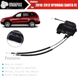 unikpas Rear Left Door Lock Actuator Compatible for Hyundai Santa Fe 2010-2012 Replace Driver Side Door Latch Assembly