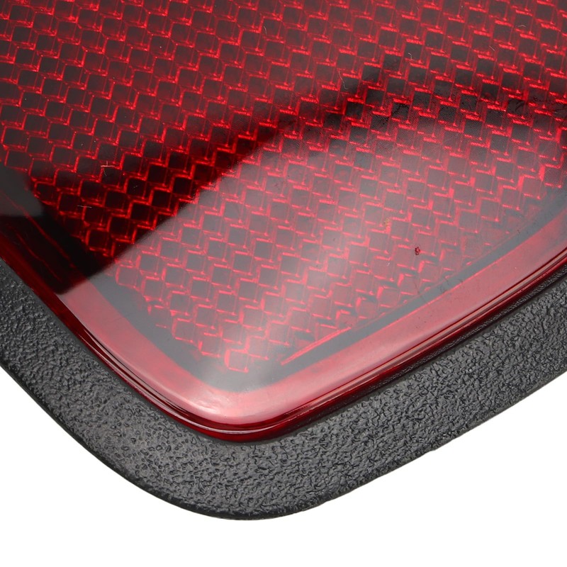 Red Rear Bumper Reflector Panel, Tail Side Reflector, Compatible with