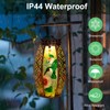 Gifts for Women Mom Grandma, Outdoor Solar Lantern-Waterproof Hummingbird Hanging