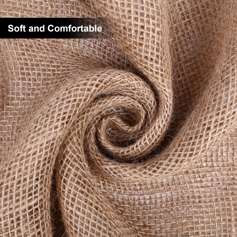Butarfe 40" x33 Feet Gardening Burlap Roll, Natural Burlap Fabric,